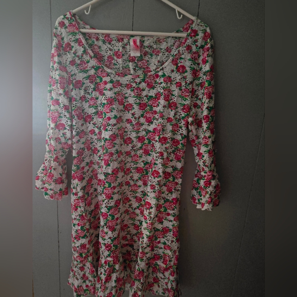 Betsy Johnson Pink, White & Green Dress